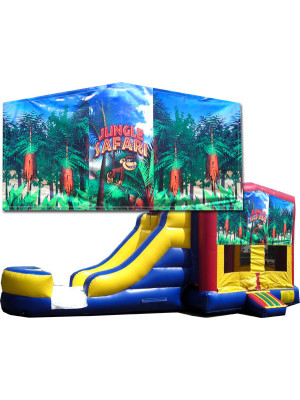 (C) Jungle Safari Bounce Slide combo (Wet or Dry)