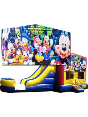 (C) Mickey & Friends Bounce Slide combo (Wet or Dry)