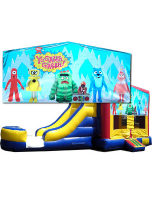 (C) Yo Gabba Gabba Bounce Slide combo (Wet or Dry)